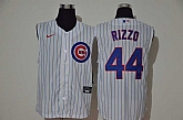 Cubs 44 Anthony Rizzo White Nike Cool Base Sleeveless Jersey,baseball caps,new era cap wholesale,wholesale hats